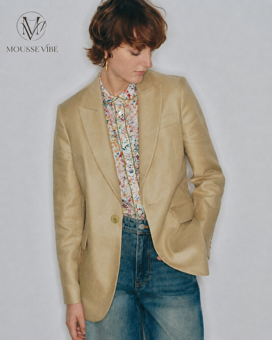 Mousse Vibe Old Style "Heroine Suit" Vintage Linen Jacket