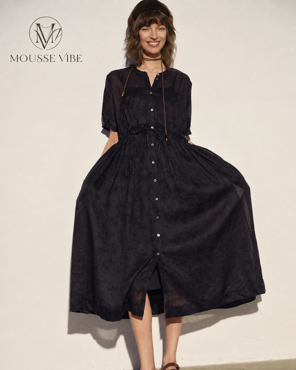 Mousse Vibe " Gauze Skirt" – Multi-Wear H-Shaped Long Skirt