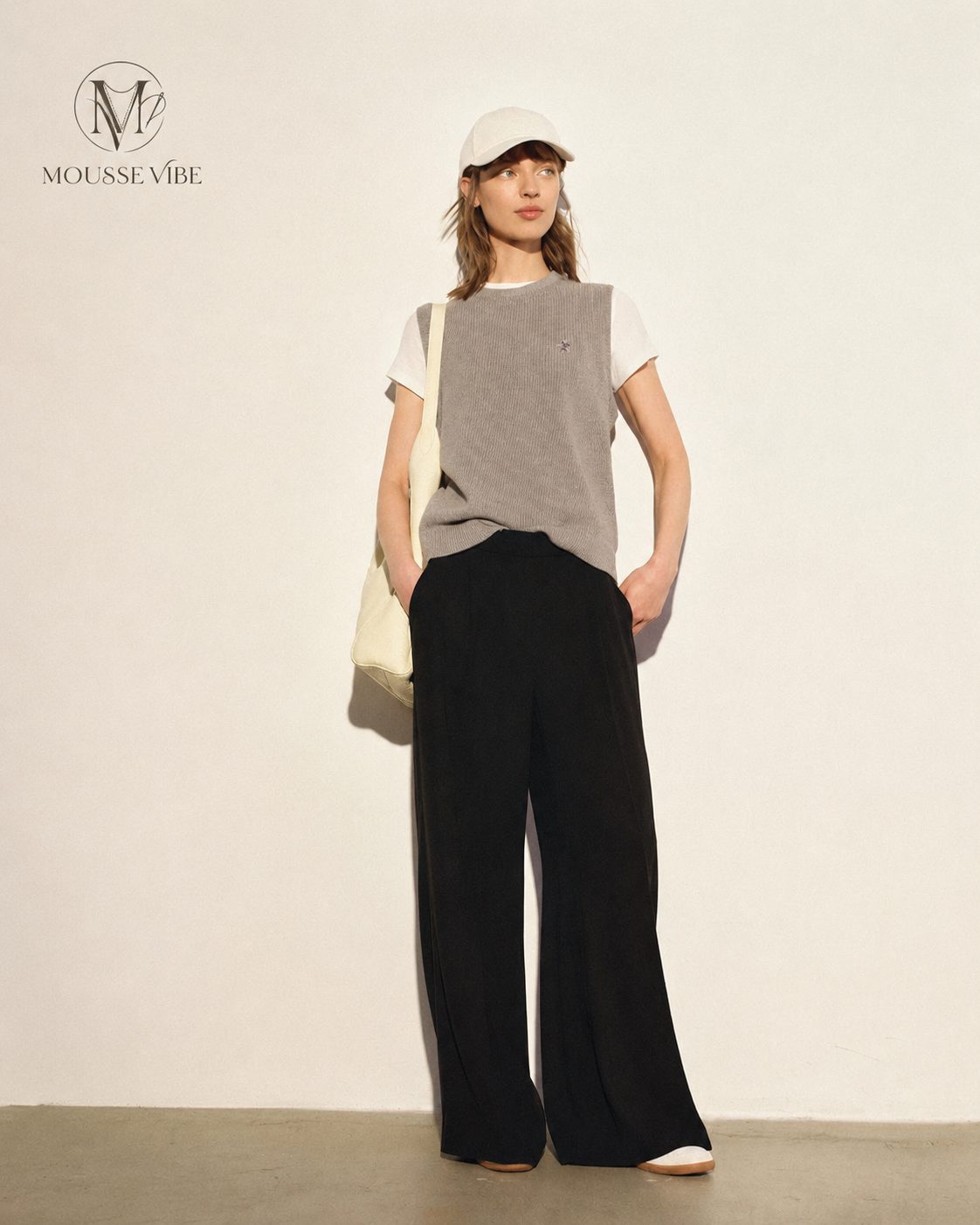 Eco-Friendly Pleated Wide-Leg Pants – Cool Acetate Blend