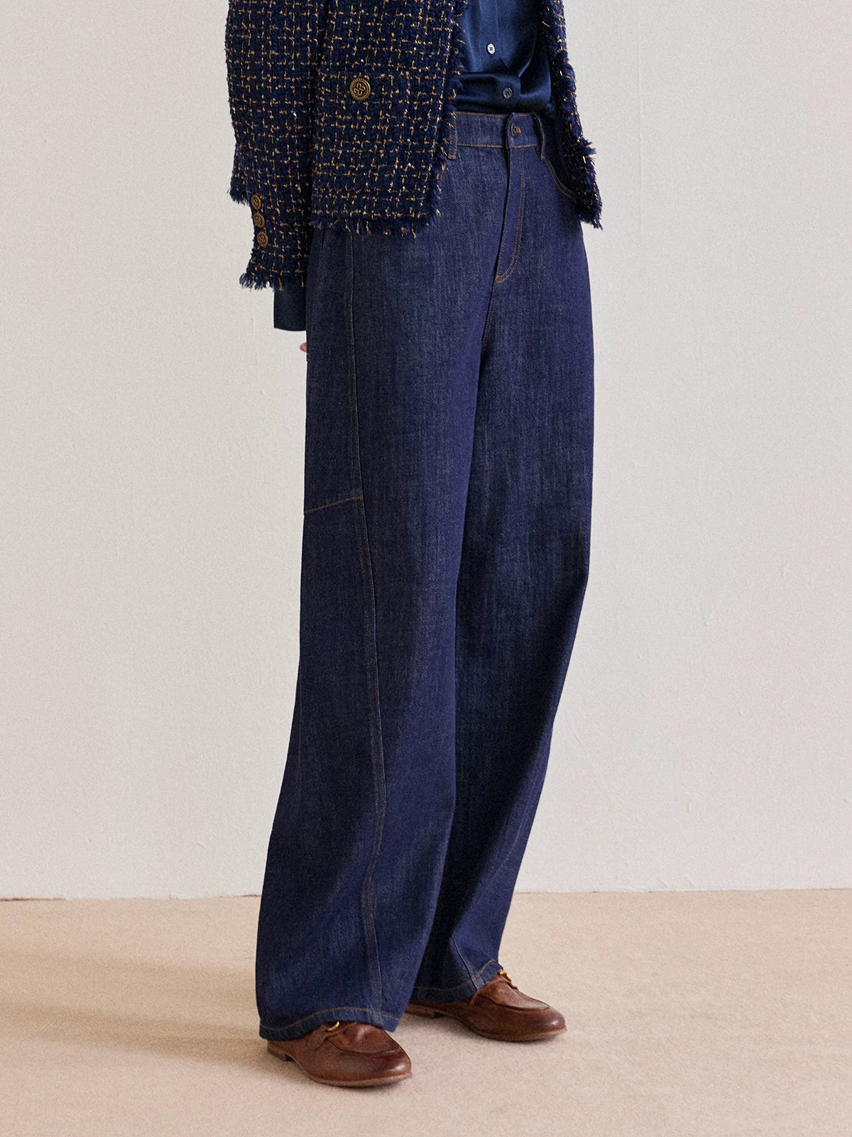 Mousse Vibe "God Pants List 3" Vintage Washed Wide-Leg Jeans