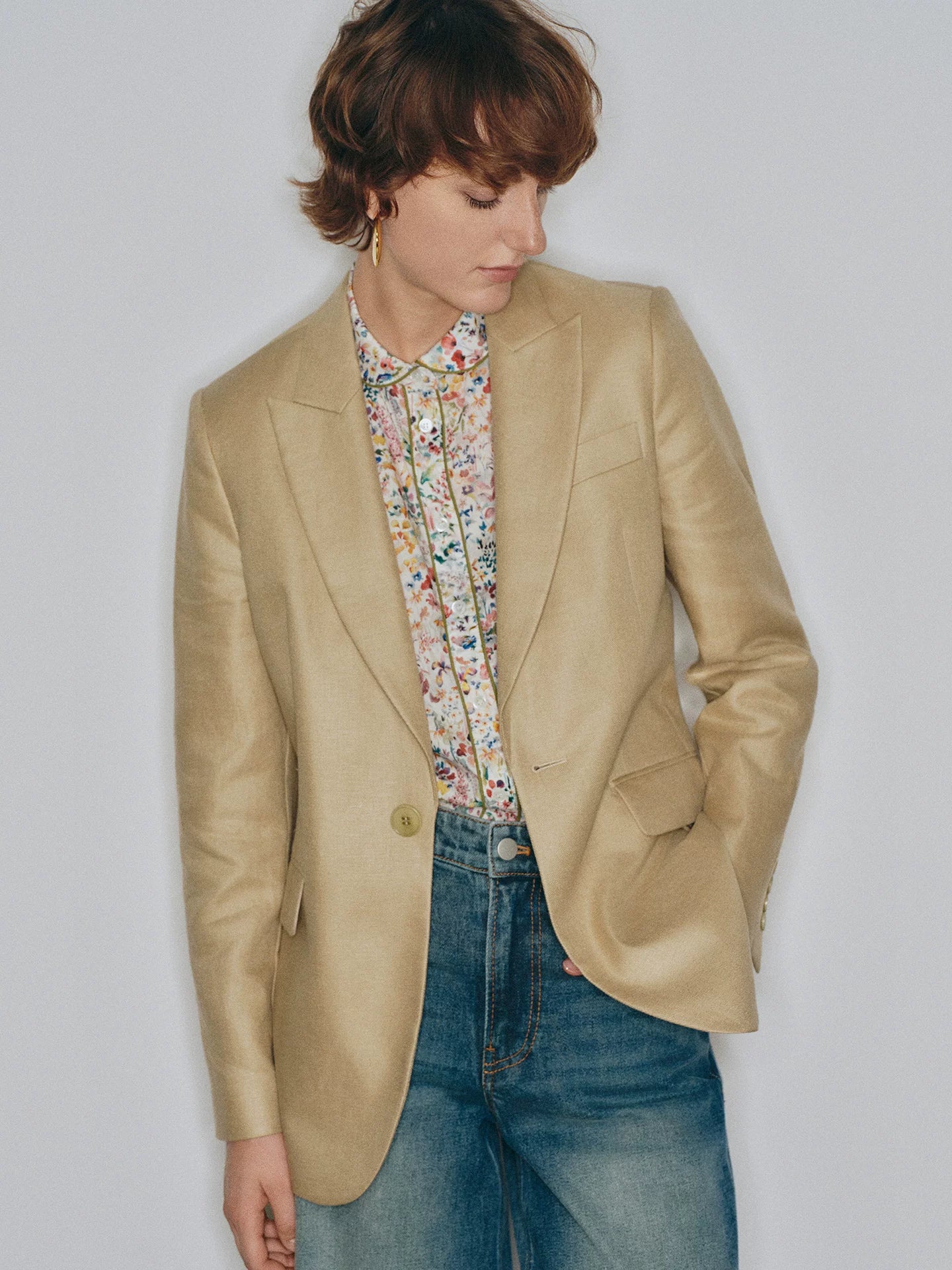 Mousse Vibe Old Style "Heroine Suit" Vintage Linen Jacket