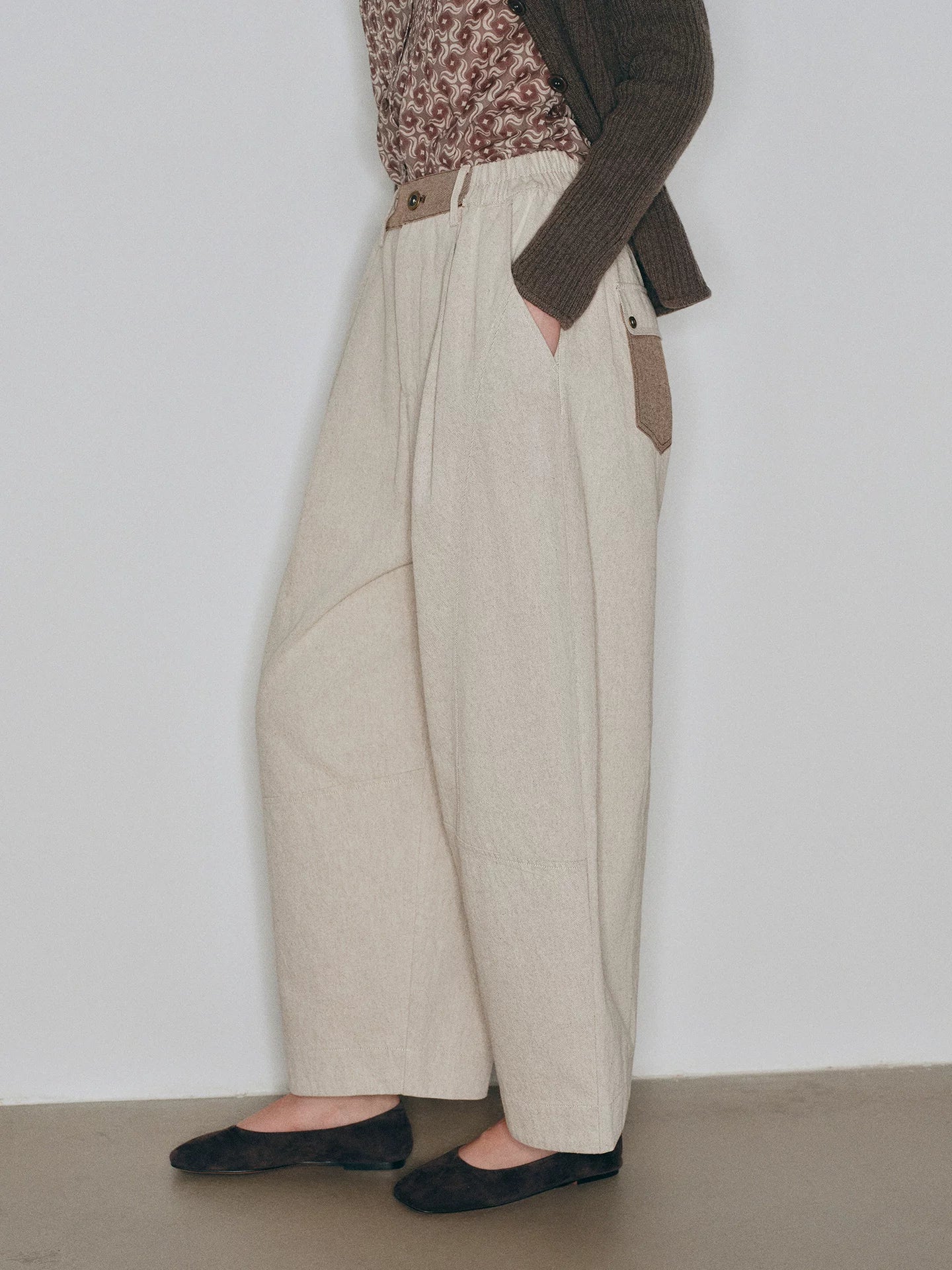 Mousse Vibe Retro Modern Balloon Pants – Cotton Linen Pleated