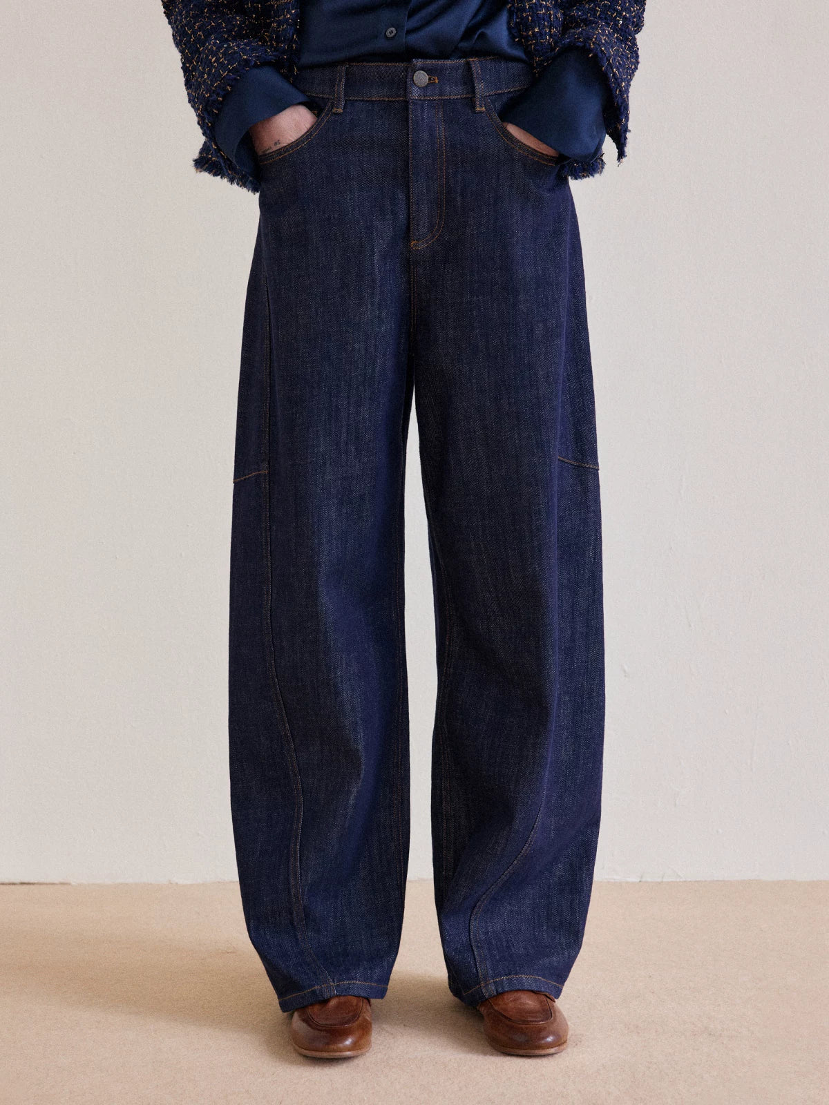 Mousse Vibe "God Pants List 3" Vintage Washed Wide-Leg Jeans